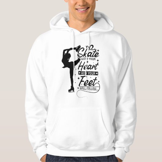 Heart Figure Skating Hoodie (Voorkant)