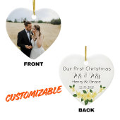 Heart First Christmas Ornament | Newlywed Photo