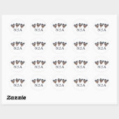 Heart Flags USA Stickers (Vel)