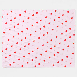 Heart Fleece Blanket