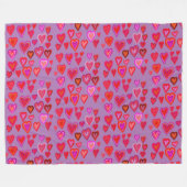 Heart Fleece Blanket (Voorkant (Horizontaal))