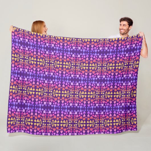 Heart Fleece Blanket Deken (In situ)