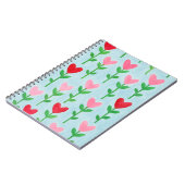 Heart Floral Waterverf Journal Notitieboek (Linkerzijde)