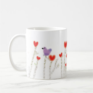 "Heart Flowers" koffie mok