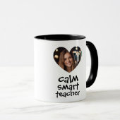 Heart Frame Custom Photo Teacher Mug (Devant droit)