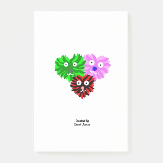 Heart Fuzzies Post-it Notes (10,2 cm x 15,2 cm) (Voorkant)