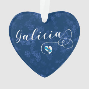 Heart Galicia vlag, Galicië, Galiza Ornament