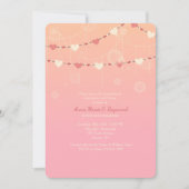 Heart Garland Invitation Kaart (Voorkant)