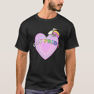 Heart Gay Pride Banana Lgbetq+ Parade Queer Lesbia T-shirt
