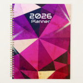 Heart Gemstone 2026 Purple Planner (Voorkant)