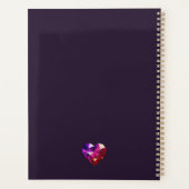 Heart Gemstone 2026 Purple Planner (Achterkant)