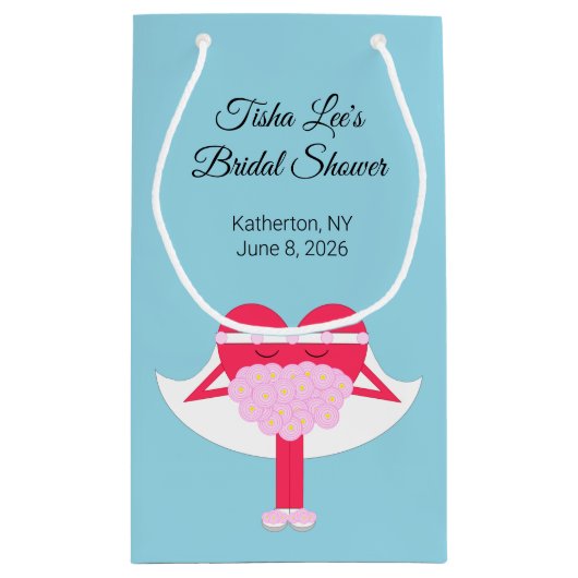 Heart Getting Married - Vrijgezellenfeest Klein Cadeauzakje (Achterkant)