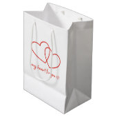 Heart Gift Bag Medium Cadeauzakje (Voorkant Gekanteld)