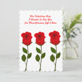 Heart Gift Valentijnsdag Kaart (Staand voorkant)