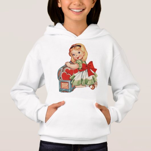 Heart Girl Enfant Retro Enfants mignons (Devant)