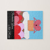 Heart Giving A Speech Over Liefde: Legpuzzel (Horizontaal)