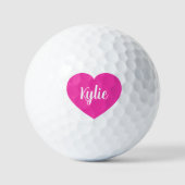 Heart Golf Balls Golfballen (Voorkant)