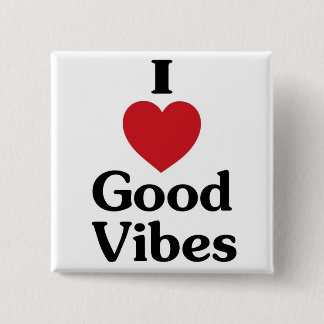 Heart good vibes Simple love souvenir button