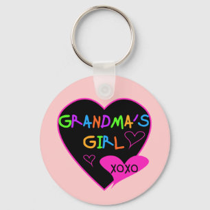 Heart Grandma's Girl T-shirts en Gifts Sleutelhanger