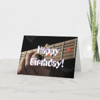 Heart Guitar Birthday Card