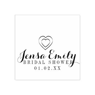 Heart Hand Drawn Vrijgezellenfeest Favor Rubber St Rubberstempel