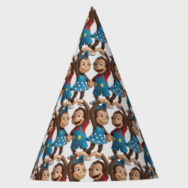 Heart Hands Monkeys  - Sweet Mimo & Zina Feesthoedjes