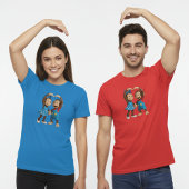 Heart Hands Monkeys  - Sweet Mimo & Zina T-shirt