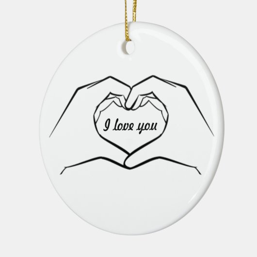 Heart Hands Ornament (Links)