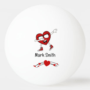 Heart Happy valentijn; s Day voor de speler liefhe Pingpongballen