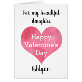 Heart Happy Valentine's Day Daughter