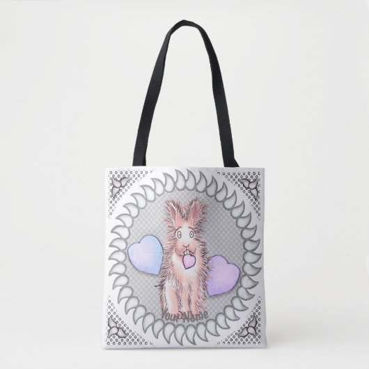 Heart Harey Rabbit canvas tas (Voorkant)