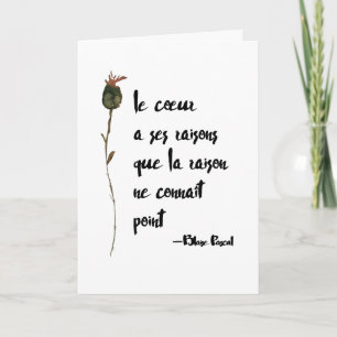 Heart heeft zijn redenen voor het Franse liefdesci Kaart