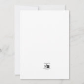 Heart Herfst Foliage Autumn Wedding Invitations Kaart (Achterkant)