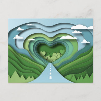Heart Highway Road Briefkaart