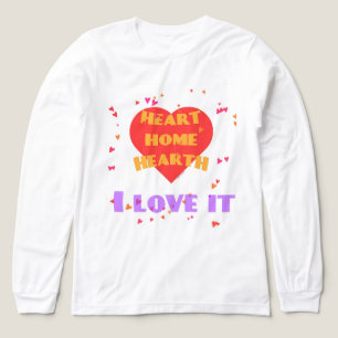 Heart Home Hearth Love It Leuk cadeau voor vrouwen Tri-Blend Shirt