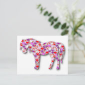 Heart Horse Pink - Postcard Briefkaart (Staand voorkant)