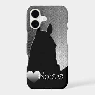 Heart Horses I (coeur d'argent) iPhone 7 Coque
