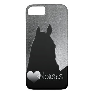 Heart Horses I (coeur d'argent) iPhone 7 Coque