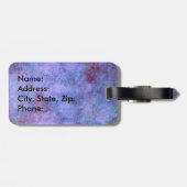 Heart Horses II (paarse/blauw) Bagagelabel (Achterkant horizontaal)