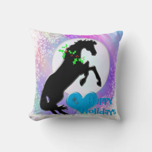 Heart Horses V Holiday (Colorful Haze) Kussen