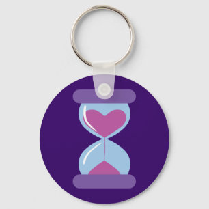 Heart Hourglass Sleutelhanger