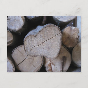 Heart-hout Briefkaart