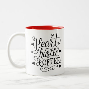 Heart Hustle Koffie Tweekleurige Koffiemok