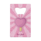 Heart Ice Cream Stick Kredietkaart Flessenopener (Achterkant)