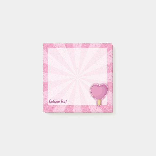 Heart Ice Cream Stick Post-it® Notes (Voorkant)