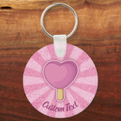 Heart Ice Cream Stick Sleutelhanger (Voorkant)