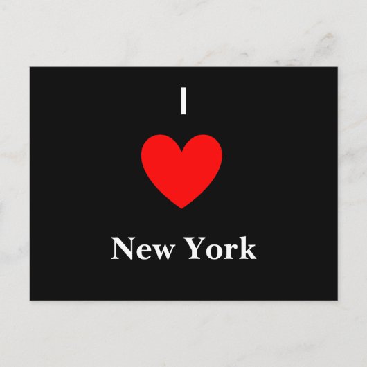 Heart, ik, New York Briefkaart (Voorkant)