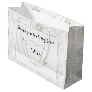 Heart in Daisy Wedding Guest Welcome Bag Groot Cadeauzakje