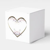 Heart in Flowers Custom Message Bedankdoosjes (Voorkant Zijde)