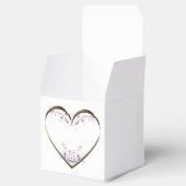 Heart in Flowers Custom Message Bedankdoosjes (Geopend)